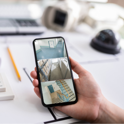 New Brunswick security camera feed on cell phone